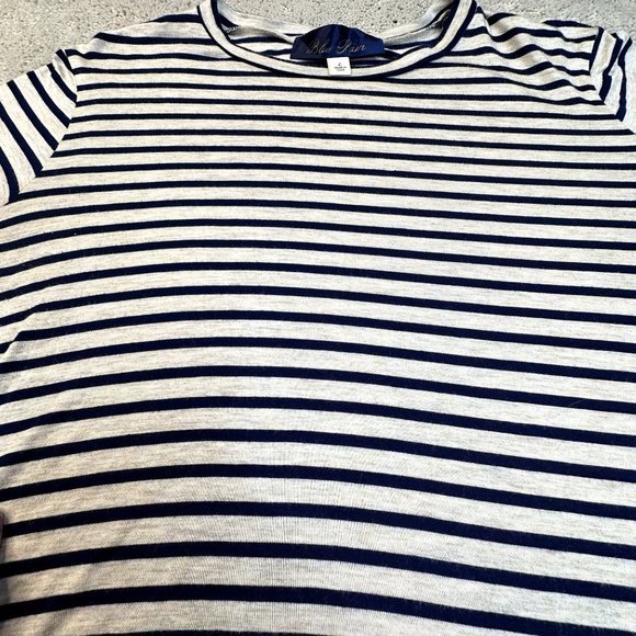 Blue Rain‎ Top with bell sleeves Size large blue and gray Made In USA! - Picture 5 of 8